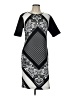 Sami + Dani Graphic Black Cocktail Dress Size 10 - photo 1