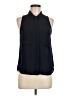 Trina Turk 100% Polyester Black Sleeveless Blouse Size M - photo 1