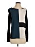 Esprit 100% Viscose Color Block Black Long Sleeve Top Size XS - photo 1