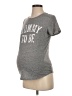 Isabel Maternity Gray Short Sleeve T-Shirt Size Sm Maternity - photo 1