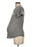 Isabel Maternity Gray Short Sleeve T-Shirt Size Sm Maternity - photo 5