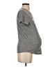 Isabel Maternity Gray Short Sleeve T-Shirt Size Sm Maternity - photo 4
