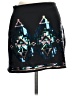 Bongo Graphic Black Casual Skirt Size M - photo 2