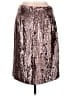 J.Crew 100% Polyester Metallic Silver Formal Skirt Size 10 (petite) - photo 2