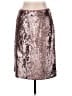J.Crew 100% Polyester Metallic Silver Formal Skirt Size 10 (petite) - photo 1
