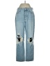 Forever 21 Hearts Blue Jeans Size 26 waist - photo 1