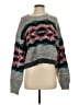 Free People Print Gray Pullover Sweater Size S - photo 1