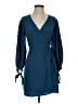 Topshop 100% Polyester Blue Casual Dress Size 4 - photo 1