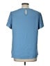 Funlingo 100% Polyester Blue Short Sleeve Blouse Size L - photo 2