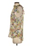 Kut from the Kloth Floral Yellow Sleeveless Blouse Size S - photo 5
