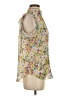 Kut from the Kloth Floral Yellow Sleeveless Blouse Size S - photo 4