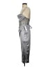 Macy's Metallic Silver Cocktail Dress Size 4 - photo 5