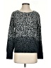 White + Warren 100% Cashmere Animal Print Gray Cashmere Pullover Sweater Size XS - photo 1
