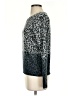 White + Warren 100% Cashmere Animal Print Gray Cashmere Pullover Sweater Size XS - photo 5