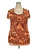 Venezia 100% Polyester Orange Short Sleeve Blouse Size 18 - 20 Plus - photo 1