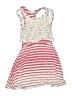 Btween 100% Polyester Stripes Pink Dress Size 10 - photo 1