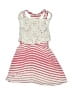 Btween 100% Polyester Stripes Pink Dress Size 10 - photo 2