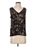 Halogen 100% Polyester Brown Tank Top Size S - photo 1