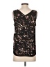 Halogen 100% Polyester Brown Tank Top Size S - photo 2