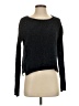 Aeropostale 100% Polyester Metallic Black Pullover Sweater Size S - photo 1