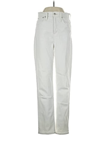Madewell Tall Classic Straight Jeans in Tile White (view 1)