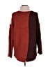 Miracle Color Block Burgundy Turtleneck Sweater Size S - photo 2