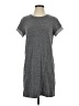 Paraphrase Solid Gray Casual Dress Size S - photo 1