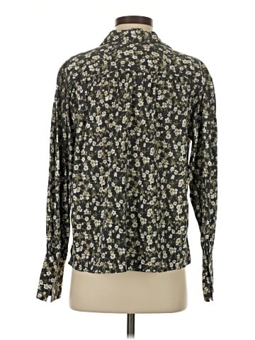 Madewell Easy Long-Sleeve Popover Shirt in Floral (view 2)