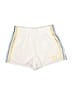 Adidas 100% Polyester Color Block Ivory Athletic Shorts Size 14 - photo 1