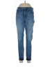 Express Solid Blue Jeans Size 10 - photo 1
