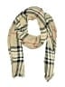 V.Fraas 100% Viscose Plaid Ivory Scarf One size - photo 1
