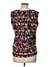 Jones Studio Blue Sleeveless Blouse Size L - photo 2