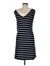 Pink Blush Stripes Black Casual Dress Size M - photo 2