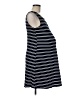 Pink Blush Stripes Black Casual Dress Size M - photo 4