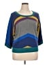 SONOMA life + style 100% Cotton Color Block Blue Pullover Sweater Size XL - photo 1
