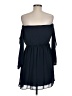 A. Byer 100% Polyester Solid Blue Casual Dress Size M - photo 2
