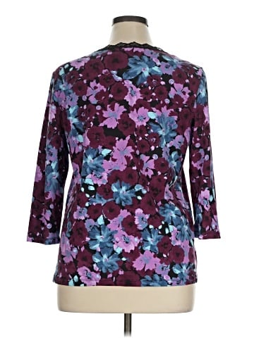 Laura Ashley 3/4 Sleeve Top (view 2)