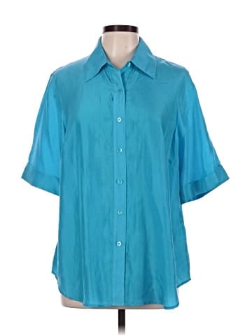 Doncaster Collection Short Sleeve Silk Top (view 1)