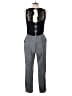 Elevenses 100% Rayon Tweed Gray Jumpsuit Size 10 - photo 2