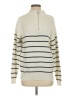 By Together Stripes Ivory Pullover Sweater Size S - photo 1