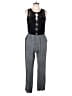 Elevenses 100% Rayon Tweed Gray Jumpsuit Size 10 - photo 1