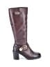 Vince Camuto 100% Leather Brown Burgundy Boots Size 9 - photo 1