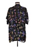CAbi 100% Polyester Print Black Short Sleeve Blouse Size M - photo 2