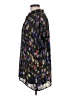 CAbi 100% Polyester Print Black Short Sleeve Blouse Size M - photo 5
