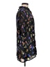 CAbi 100% Polyester Print Black Short Sleeve Blouse Size M - photo 4