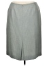 Le Suit 100% Polyester Solid Gray Formal Skirt Size 16 Petite - photo 2