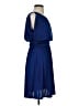 Express 100% Polyester Solid Blue Cocktail Dress Size XS - photo 4