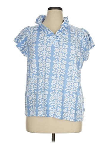 Crown & Ivy Short Sleeve Blouse (view 1)