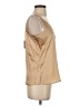 Ecru Tan Sleeveless Silk Top Size S - photo 4