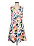 J.Crew Print Orange Casual Dress Size 10 - photo 1